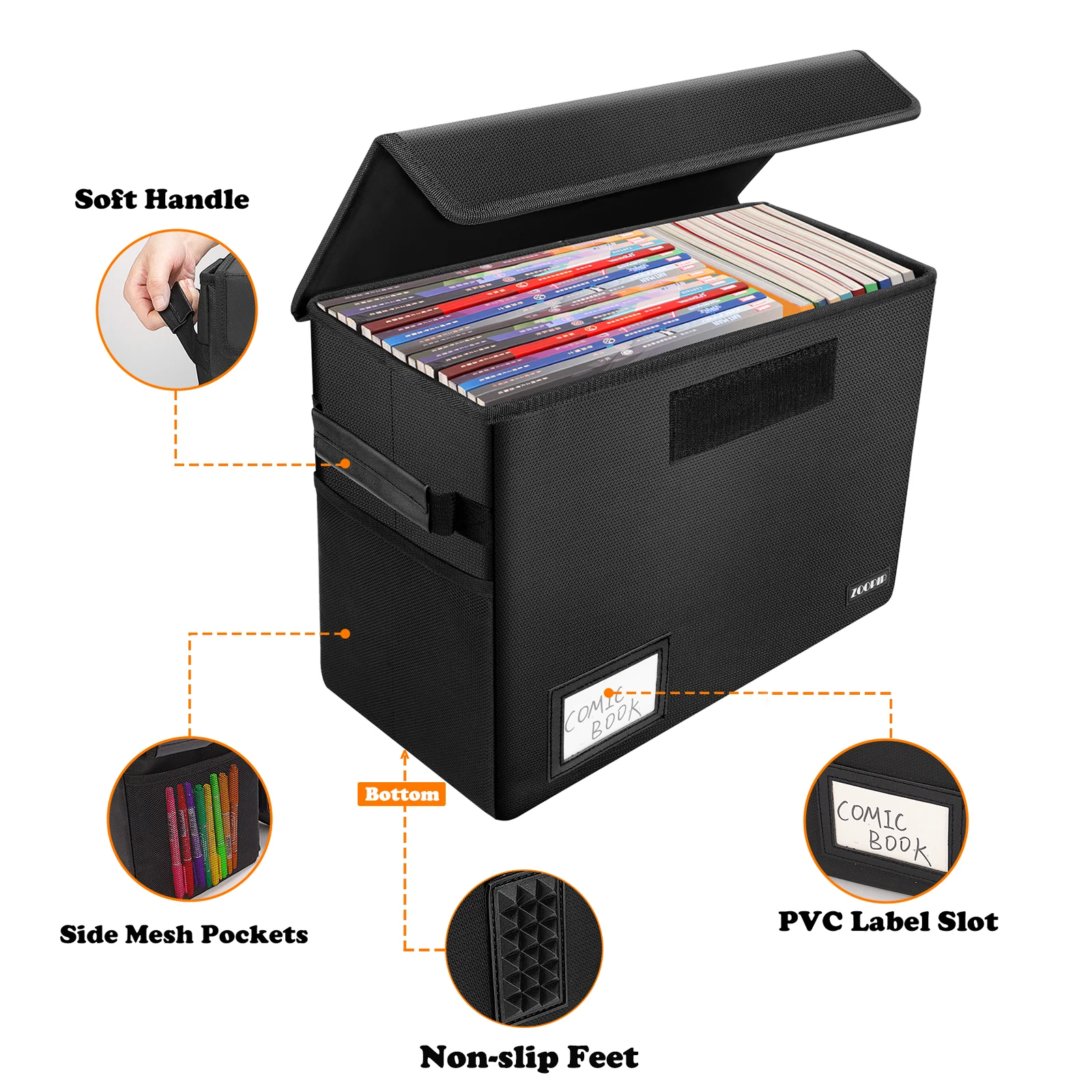 Multi-Layer Document Tickets Storage Box Certificate File Bills