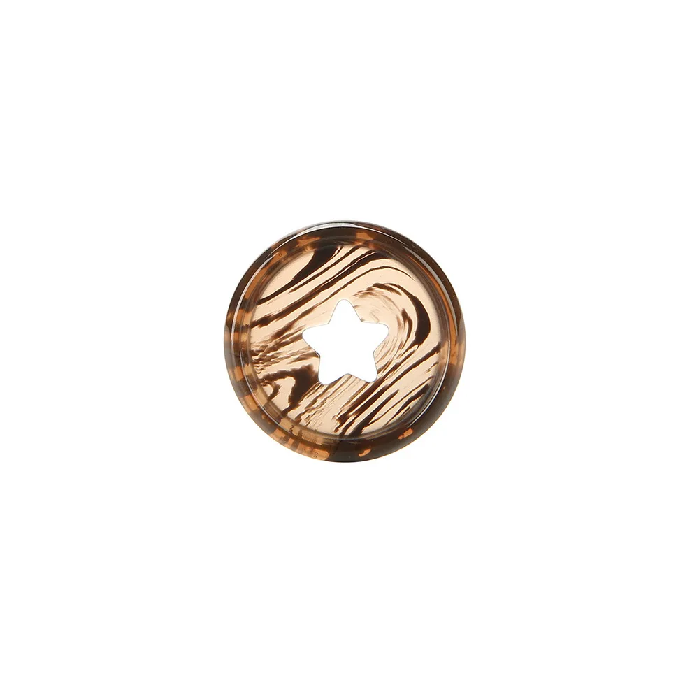 26mm Amber Star Mushroom Hole Discs Loose-leaf Ring Disc Binder Ring Discbound Notebook Discbound Discs Mushroom Binders 12pcs