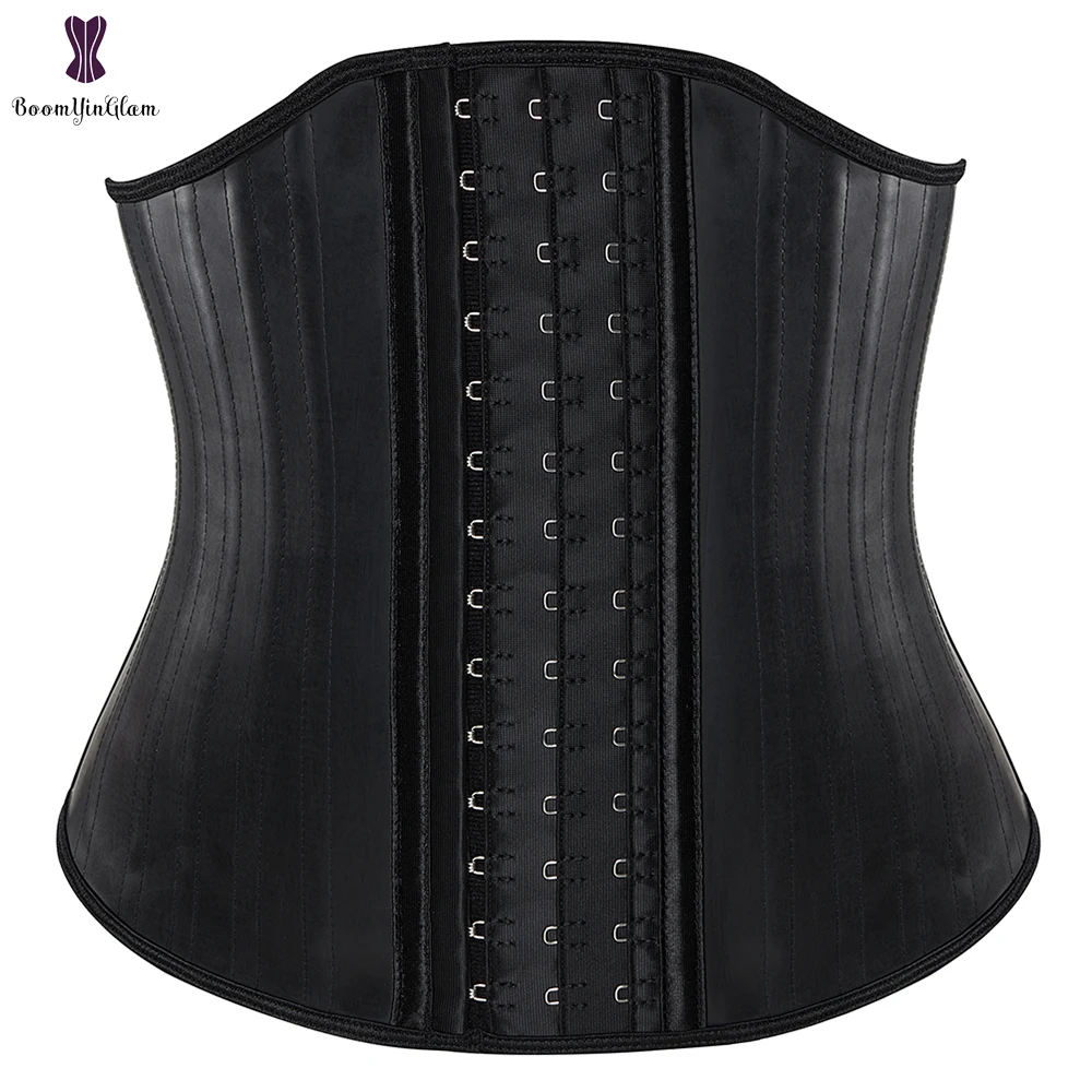 LatexCorsetsShapewearWomenWaistTrainerBodyShaper25SteelBone
