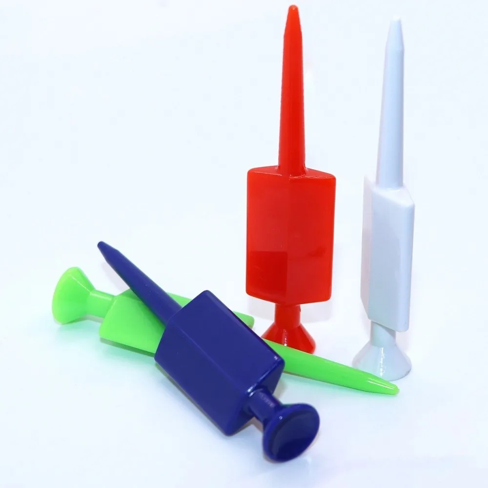 Description Picture 6 of item12pcs Multi-Color Golf Ball Pegs Precise Swing Enhance Distance Flat Ball Pegs Replacement Anti-loss Golf Tee Swing Improvement