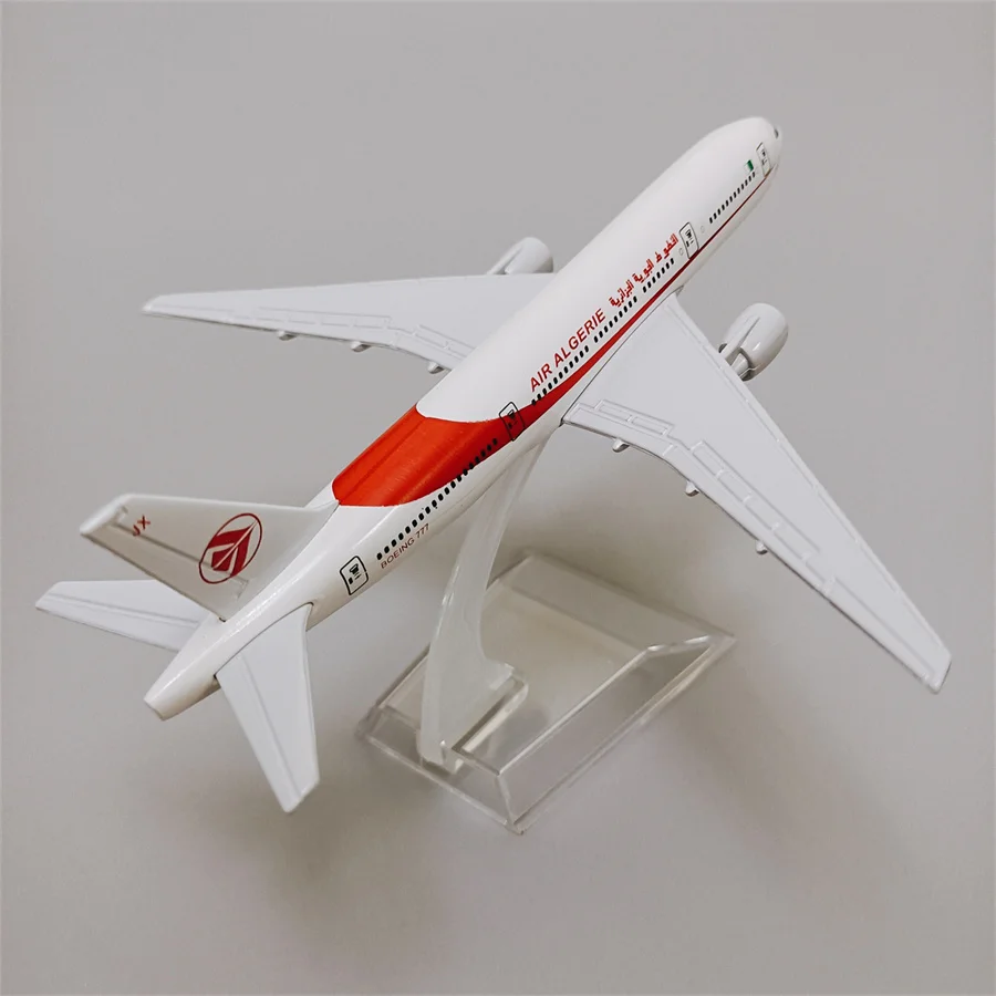 

16cm Alloy Metal Air ALGERIE B777 Airlines Airplane Model Boeing 777 Airways Plane Model Diecast Aircraft w Stand Kids Gifts