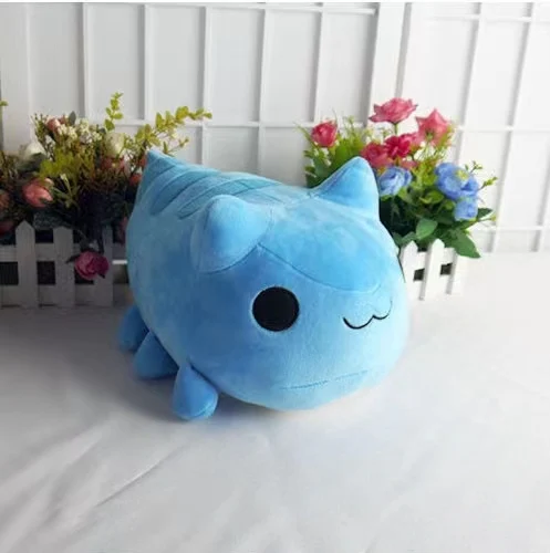 15/30CM Bugcat Capoo Plush Toy Anime Blue Cat Worm Cosplay Doll Stuffed Pillow  for Gift 3