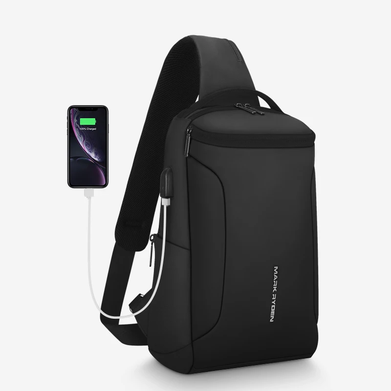 MARK RYDEN Large Capacity Crossbody Shoulder Bag For Men Travel Sling Bag Fits in 11inch Pad