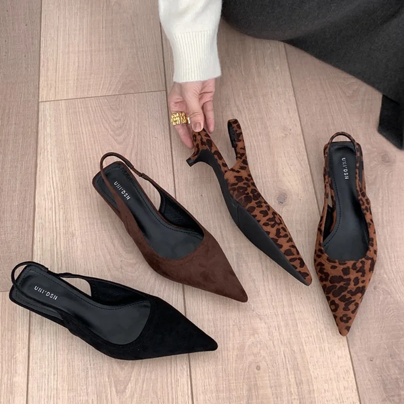 Slingback Shoes Zara Zapatos Animal Print Sandalia Tacon Zara