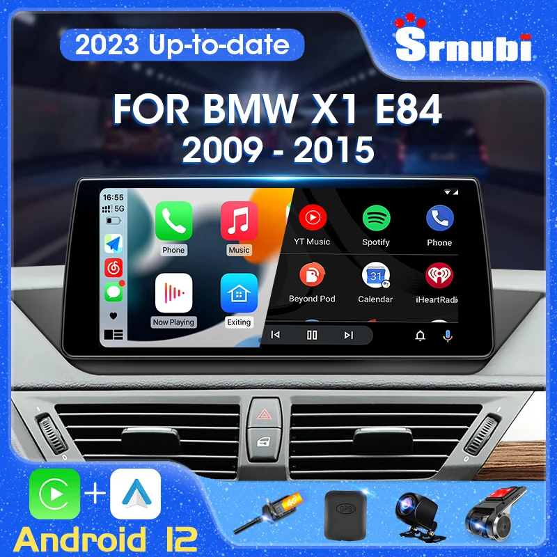 

Srnubi Android 12 for BMW X1 E84 2009 - 2012 Car Radio Multimedia Video Players Android Auto CarPlay 2 Din No DVD GPS Navigation