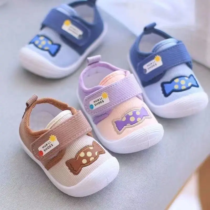 

2024 New Fashion Spring and Autumn Boys and Girls Walking Shoes Baby Soft Sole Children's Non Slip Single Shoes