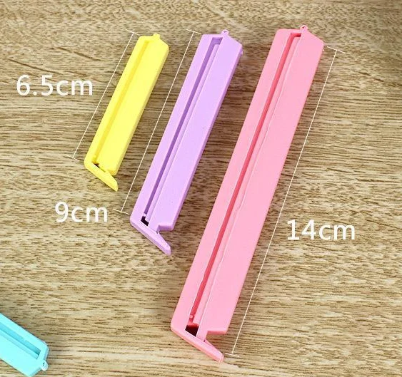 12/16PCS Food Snack Package Bag Sealing Plastic Clips For Packages Kitchen Storage And Organization Items Accessories Tools 2