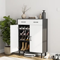 VOWNER Shoe Cabinet with Doors, 5-Tier Shoe Rack Organizer with 2 Drawers 1