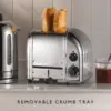 2 slice toaster, Chrome,classic  style modern performance, Defrost settings, mechanical browning controls 6