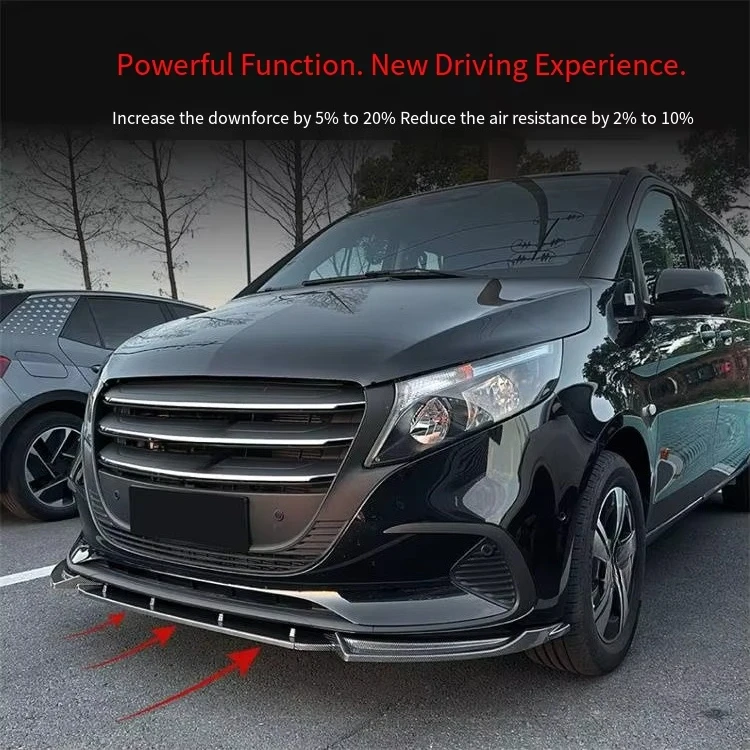 Veidt 2024+ V-Class Vito W447 프론트 범퍼 립 스포일러 자동차 스티커 외장 크로스보더 개조 부품