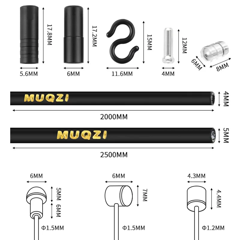Premium Bike Brake and Shifter Cable Housing Kit