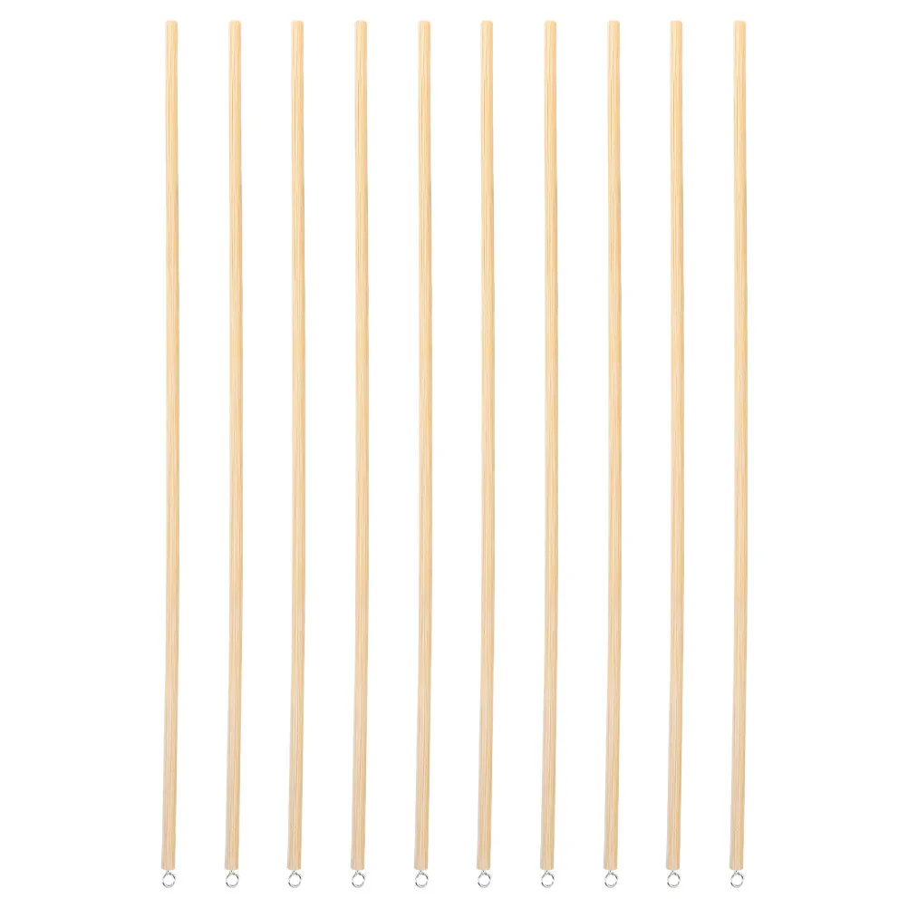 10개 손인형 제어 스틱 원목 DIY 조작봉 그림자극용 나무 공예 스틱 인형