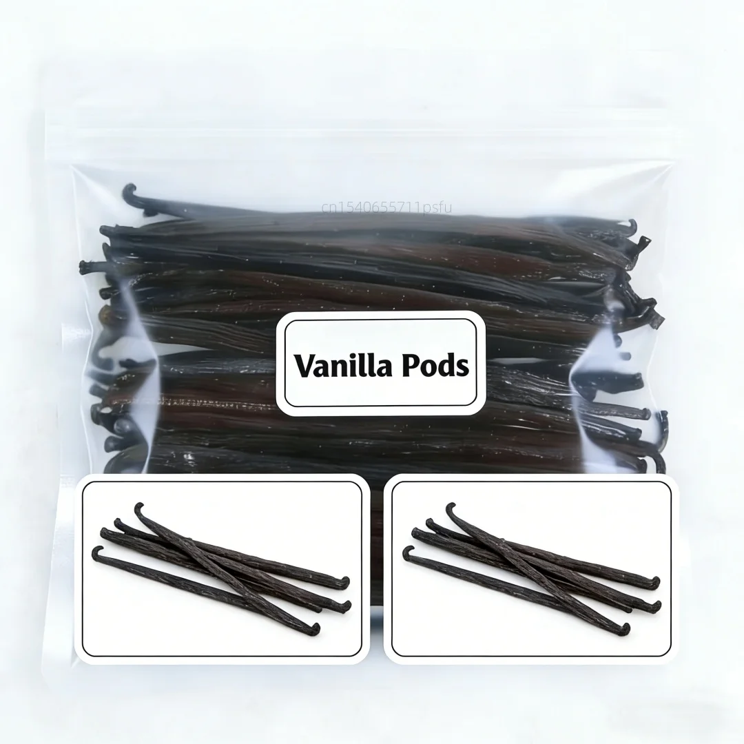 14-17cm 10Pcs/20Pcs Natural Madagascar Vanilla Pods Incense Natural Bean Aroma