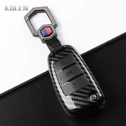 Premium ABS Carbon Fiber Car Key Case Cover (Carbon Set 2)