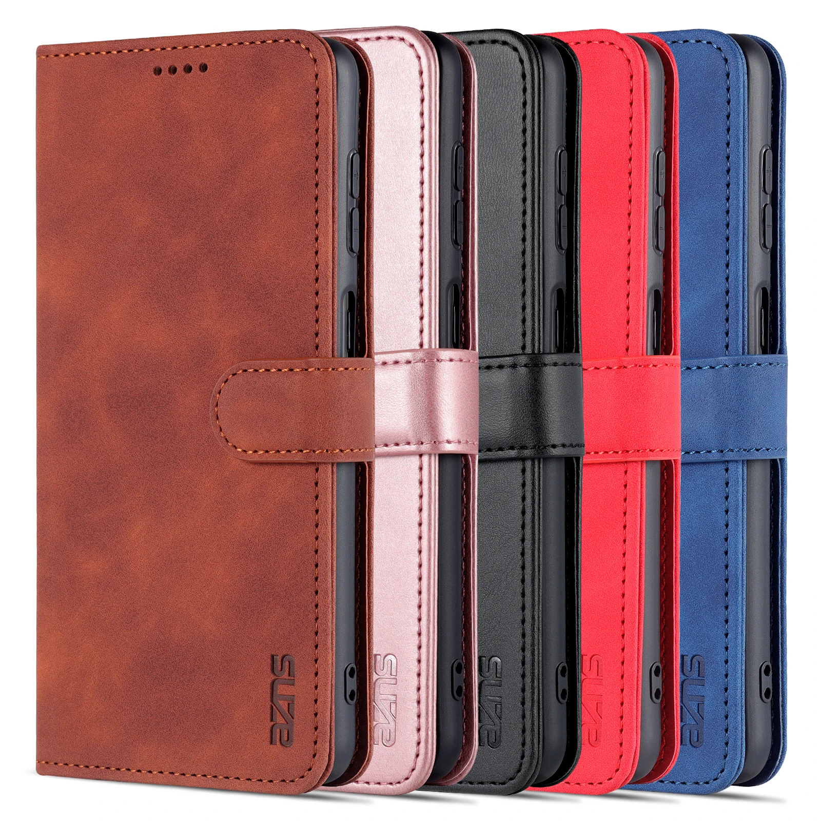 Premium PU Leather Card Holder Wallet Flip Case – Stylish Holster Phone Cover
