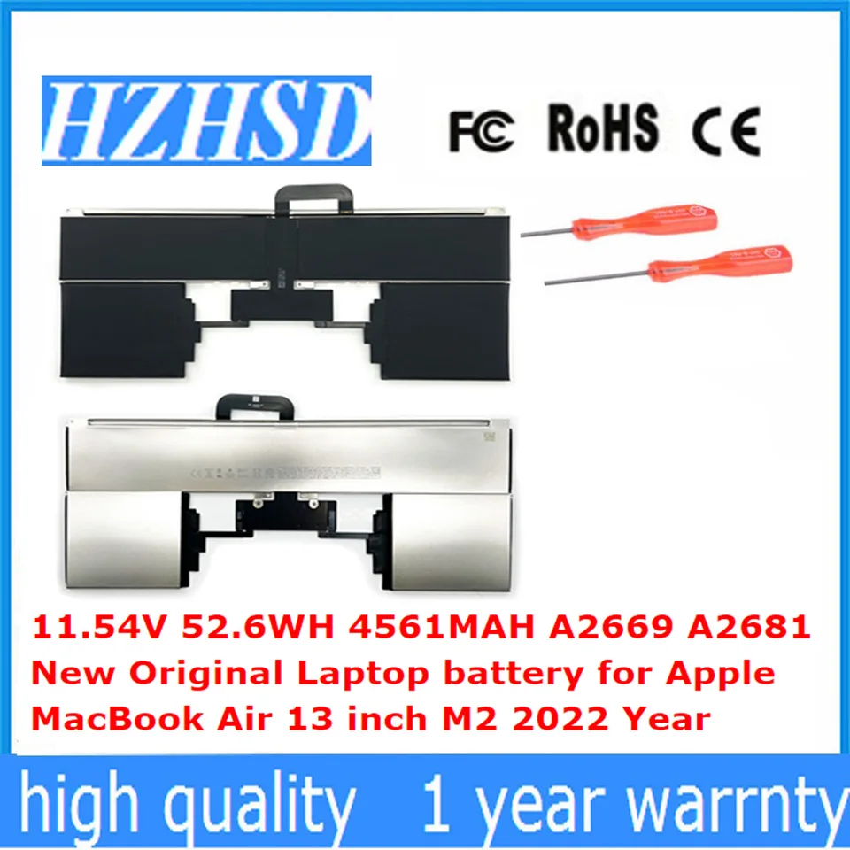 Apple MacBook Air,a2669,a2681,11.54v,52.6wh,4561mah,m2,2022