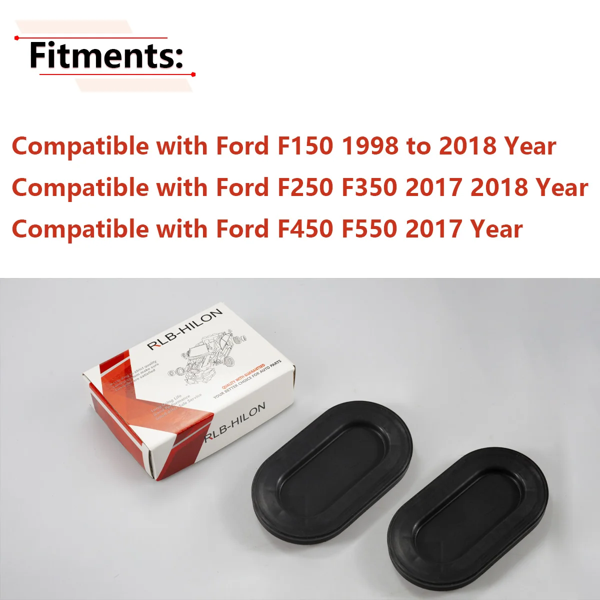 Truck Bed Oval Drain Plug Cover Cap For Ford F150 1999- F-250 F-350 Super Duty-4L3Z-99277B76-AA