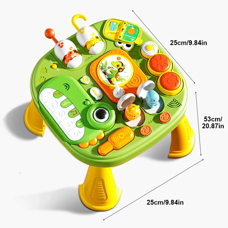Baby Activity Table Musical Toys Sound Maker Games for Babies Sensory Toys Multi-Functional Movement Developing Educational Toys