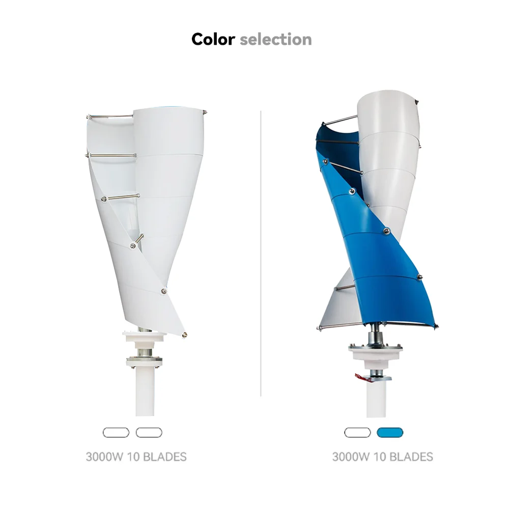 Description Picture 3 of item3000W Wind Turbine Generator  24V 12V Windmill Vertical Wind Generat Kit Free Energy Altern with Mppt Controller for Home Use