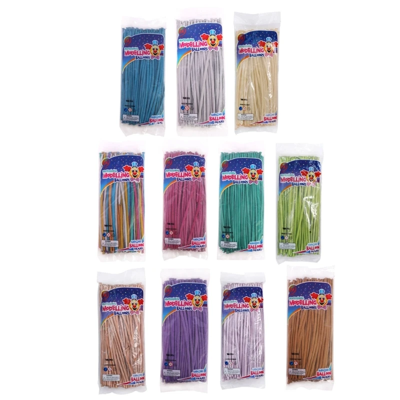 

100Pcs Balloons Long Latex Balloon Girl Boys Birthday Party Supplies