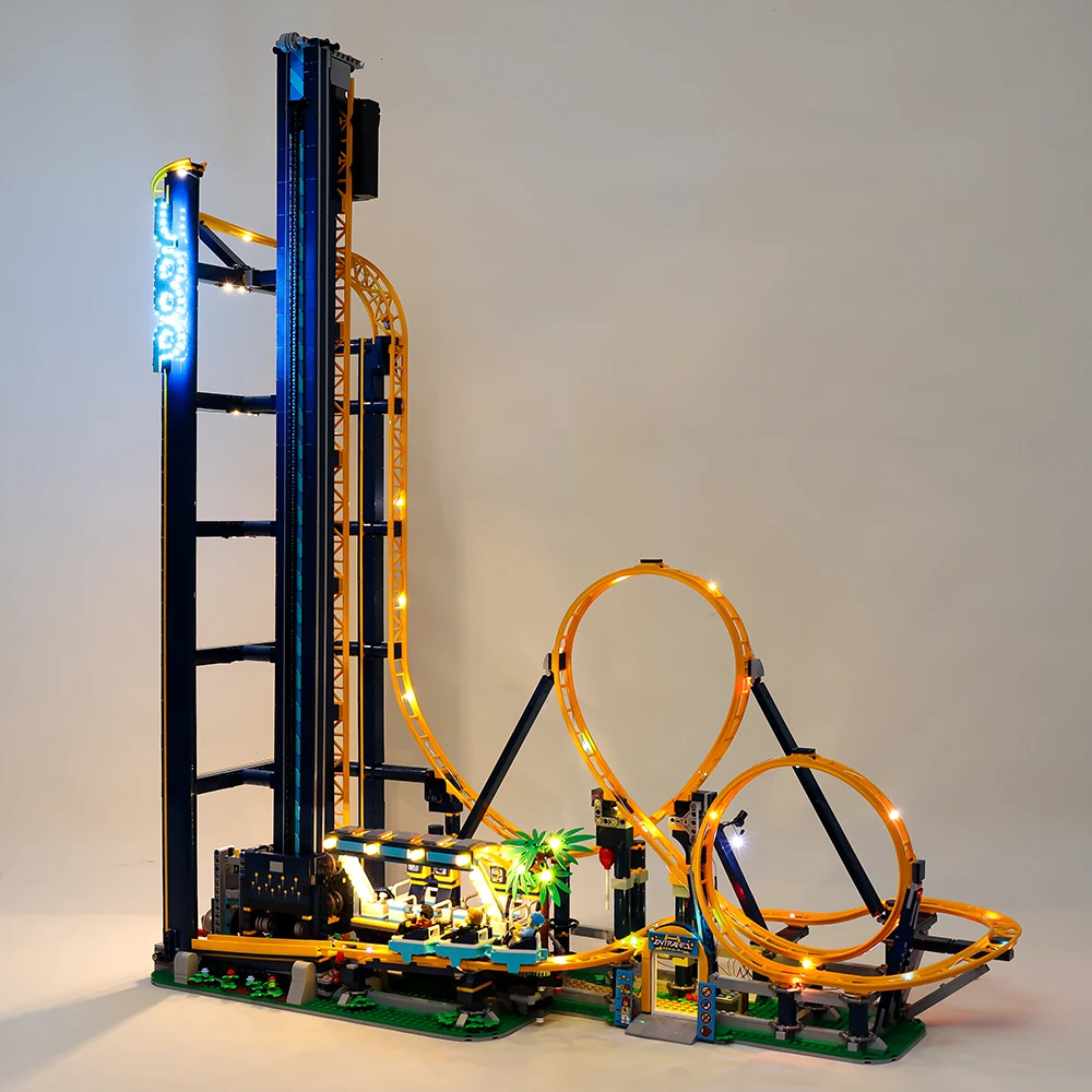 Kit Luce A Led Per 10303 Loop Coaster Parco Divertimenti Building Blocks Bambini Giocattoli Fai Da Te Set Solo Kit Di Illuminazione Non Modello
