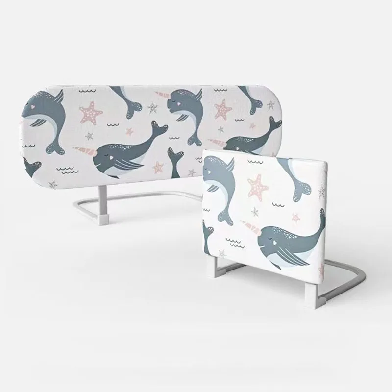 80cm 1-Side Foldable Bed Rail Guard for Kids Bed Guardrail Safety Child Portable Barrier Protection for Baby Protective Side
