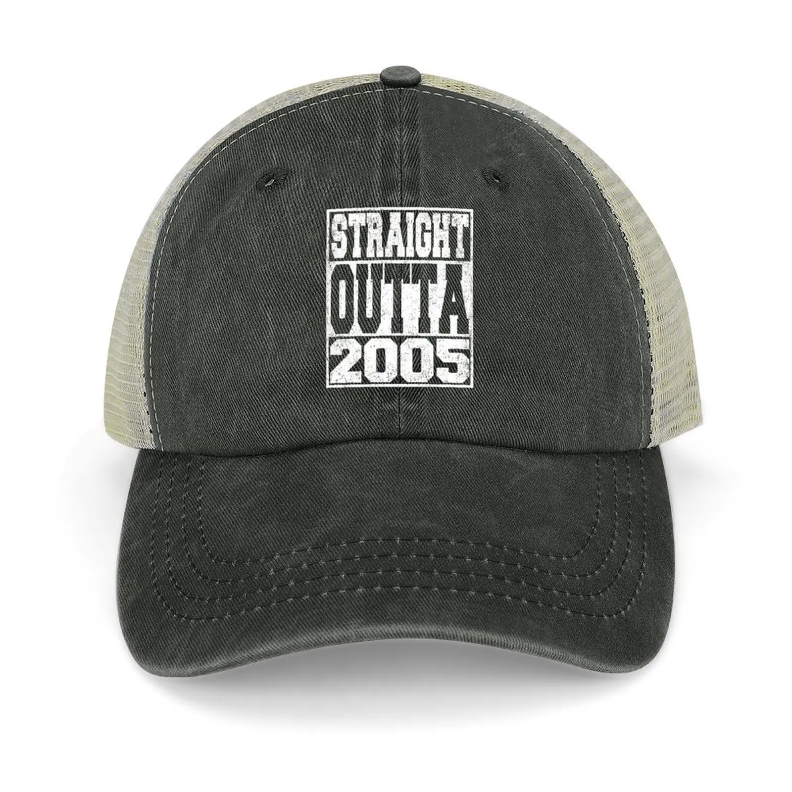 

Straight Outta 2005 Birthday Anniversary Cowboy Hat Visor Beach Outing Dropshipping Caps Women Men's
