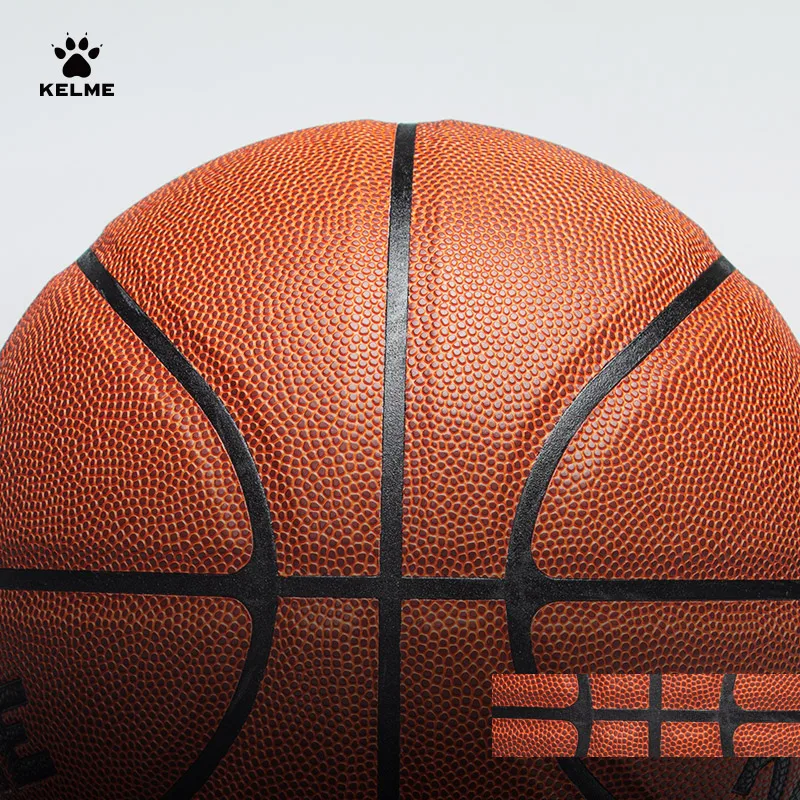 KELME Man Basketball PU Materia Team Sports Match Training Basketball Indoor and Outdoor Wear-resistant High Quality Ball size 7