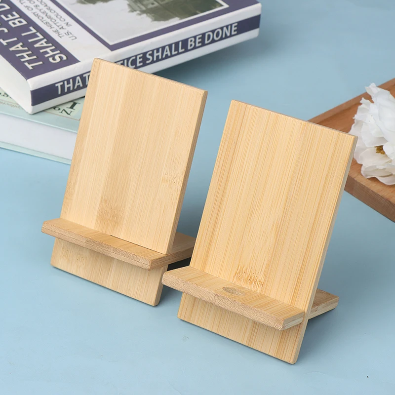 Wooden Phone and Tablet Charging Stand with Cable Management