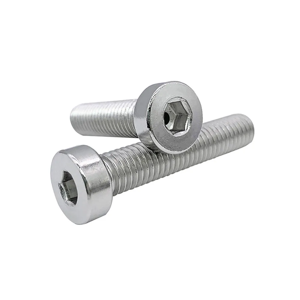 

1/2Pcs M2.5 M3 to M12 304 Stainless Steel Hollow Hole Air-out Pass Allen Hexagon Hex Socket Thin Low Profile Cap Head Screw Bolt