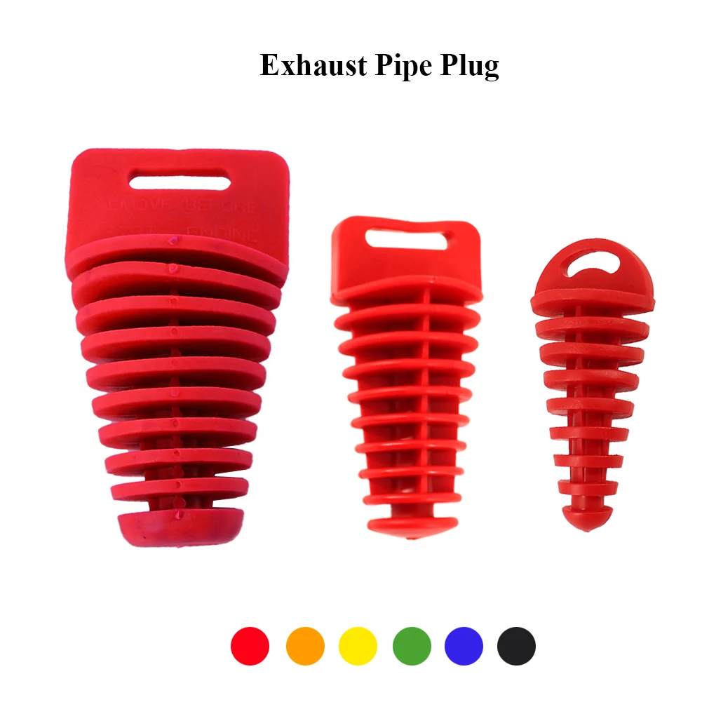 Bouchon de tuyau d'échappement en caoutchouc, 15-62mm, pour moto, Motocross, bouchon de purge d'air, silencieux d'échappement, bouchon de lavage, protecteur de tuyau