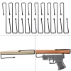 4/10/12Pcs Pistol Gun Rack Hangers Shotgun Handgun Storage Hook Rack Holder Organizer For Tactical Gun Hunting Safe Shelf Stack 1