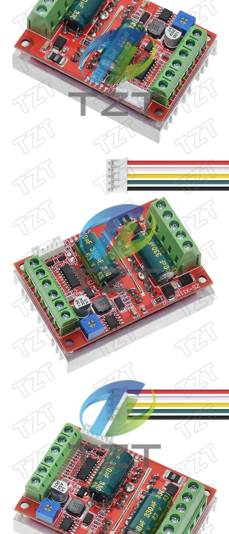 DC 6-60V 400W BLDC Dreiphasiger DC Bürstenloser Motorcontroller PWM Hall Motor Control Driver Board TZT 12V 24V 48V – Detail 6