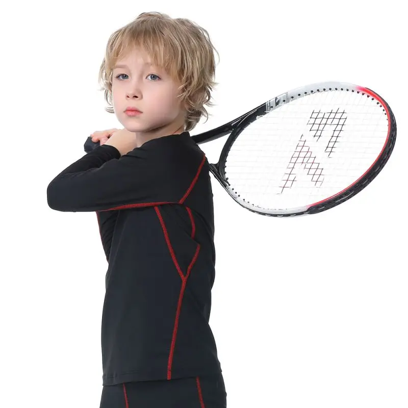 Kids Boys Sports Compression T-shirt Long Sleeved Velvet Sportswear 13 S08e72fdd44944828926273aadb2980b2h
