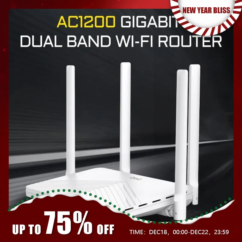 DBITWifiRouterAC120024GHz58GHzDualBandGigabitHighSpeed