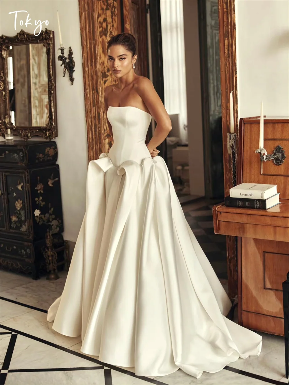 elegant white wedding dress Dylan & Davids Long Stretch Off Shoulder Formal Dress - Burgundy - Size 18