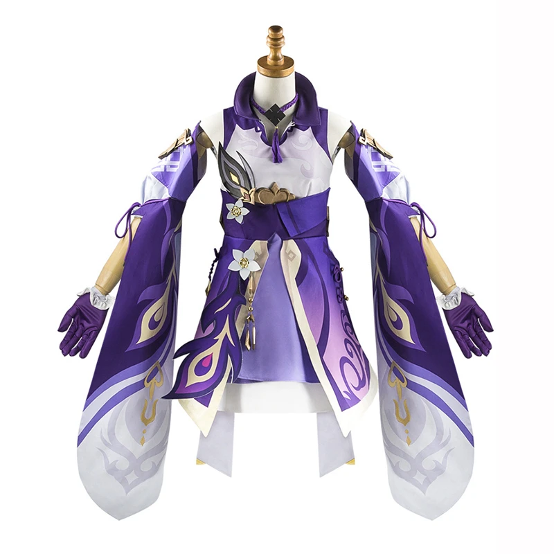Genshin Impact Keqing Traditional Dress Cosplay Costume