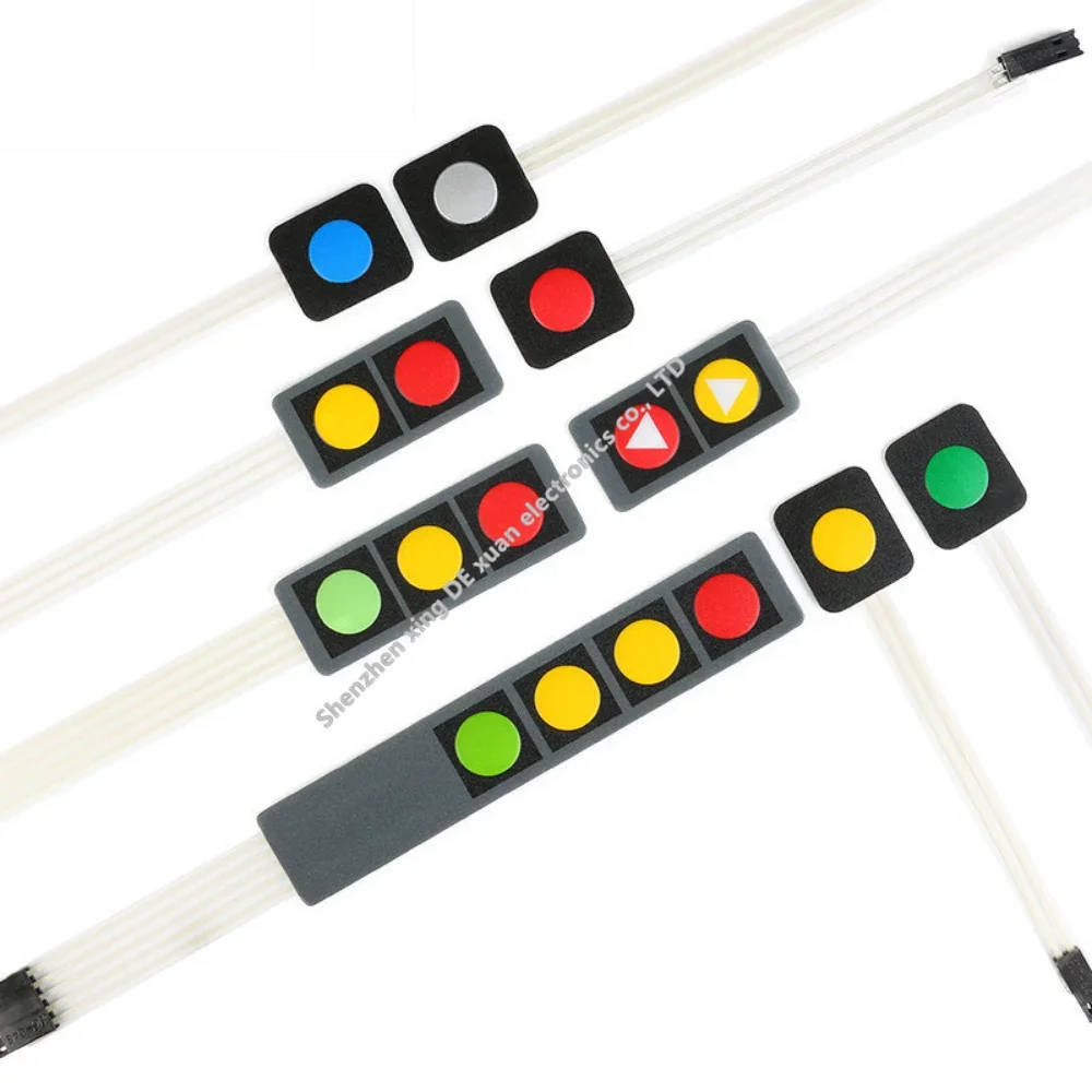 1 2 3 4 Tasti Pulsante Interruttore A Membrana Matrice Tastiera Tastiera Pannello Di Controllo Pad Kit Fai Da Te Per Arduino