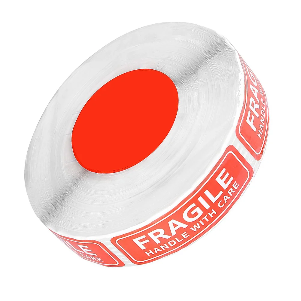 

Red Fragile Warning Stickers Label FRAGILE for Shipping Moving Boxes Luggage Glass Suitcases Transportation 1 Roll