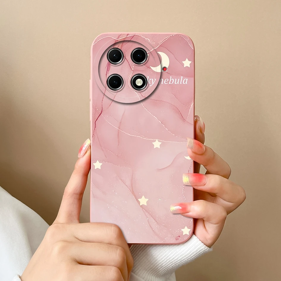 Artistic Pattern Liquid Silicone Soft Slim Phone Case - 6.78-inch Bumper Protection