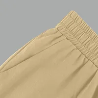 Womens Capris Cotton Linen Pants Drawstring Elastic Waist Pants Casual Cropped Trousers Daily Breeches Five Half Pants Pantalone - Image 5