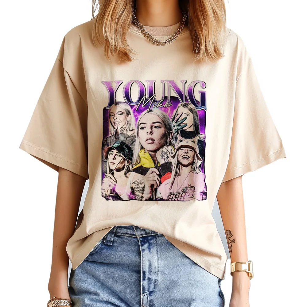 

Топ Young Miko Женский, забавная футболка в японском стиле, одежда в стиле Харадзюку, на лето