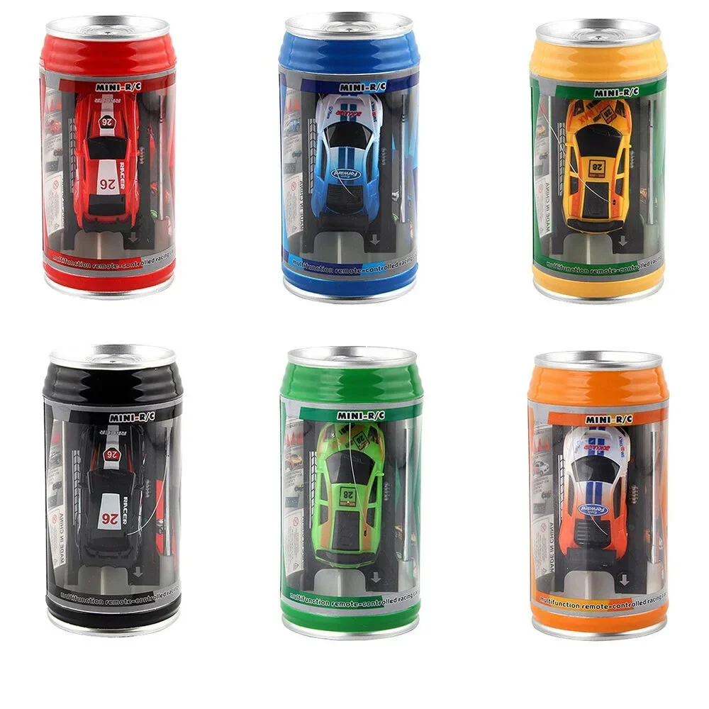 1 Set Lighting Battery Operated Plastic Radio Remote Control Remote Control Racing Car Model Toy Coke Can Car