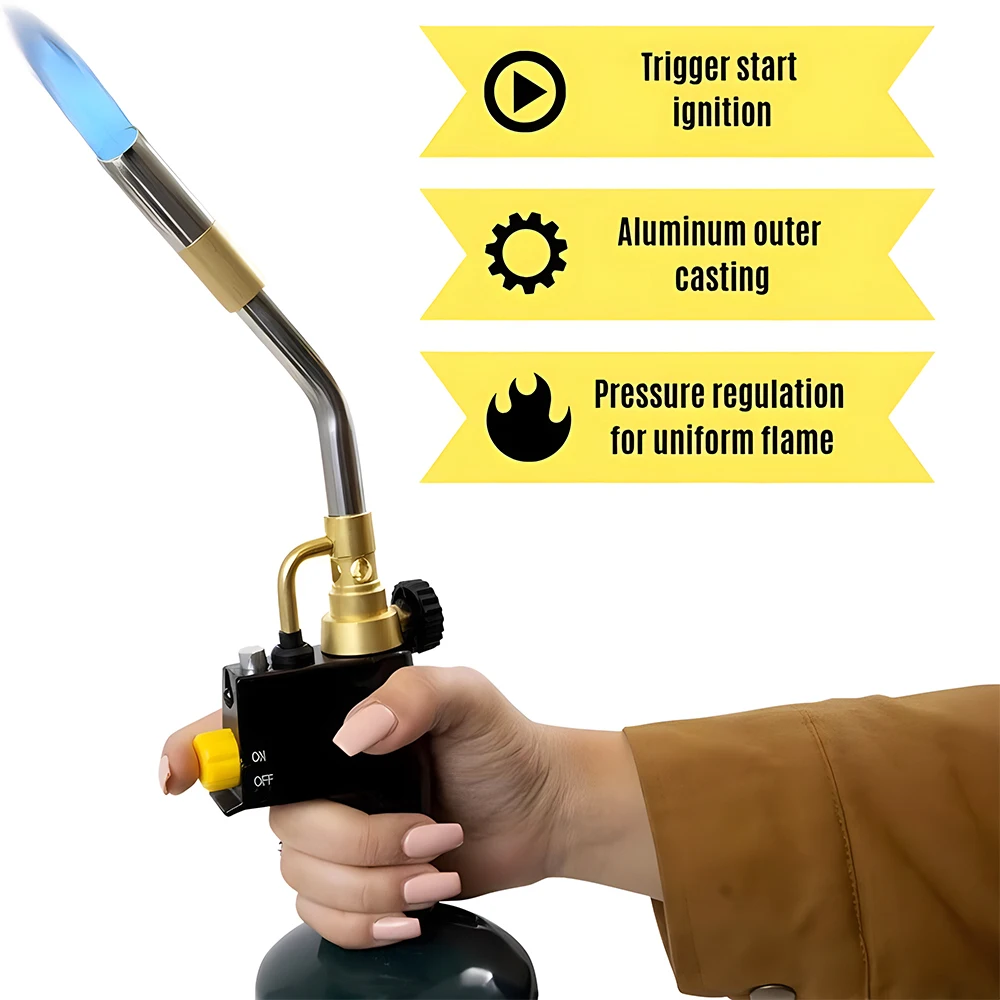 TS8000 Air Conditioner Repair Welding Tool Outdoor Camping Defense Lighting Tool Flamethrower BBQ Gun Cookie Baking Gun 3