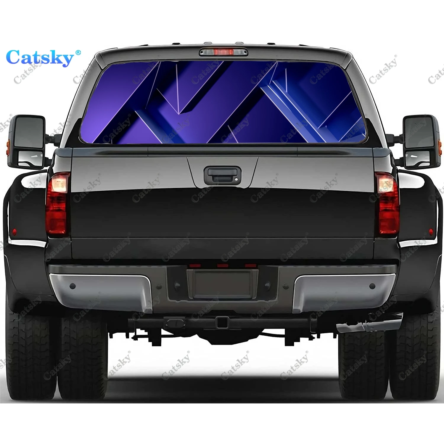 

Фиолетовая абстрактная графика, наклейки на окна автомобиля, виниловые полупрозрачные графические аксессуары, пленка для рисования грузовика, наклейки для автомобилей