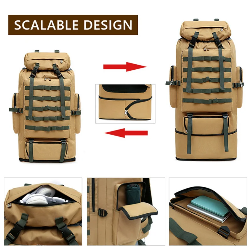 90L Tactical Camping Backpacks Military Bag For Men Women Backpack Large  Capacity Army Back Pack Travel Bags mochila hombre - AliExpress