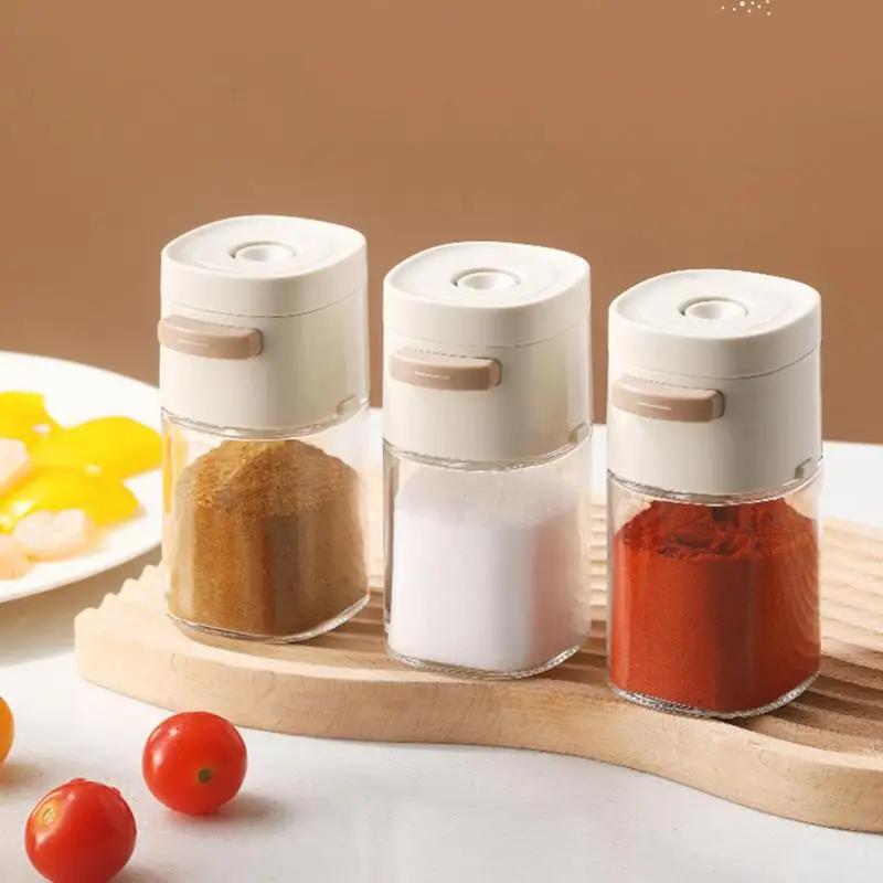

Salt Control Bottle Spices Condiment Jars Kitchen Salt And Pepper Compartment Condiment Storage Container Herb Spice Tools