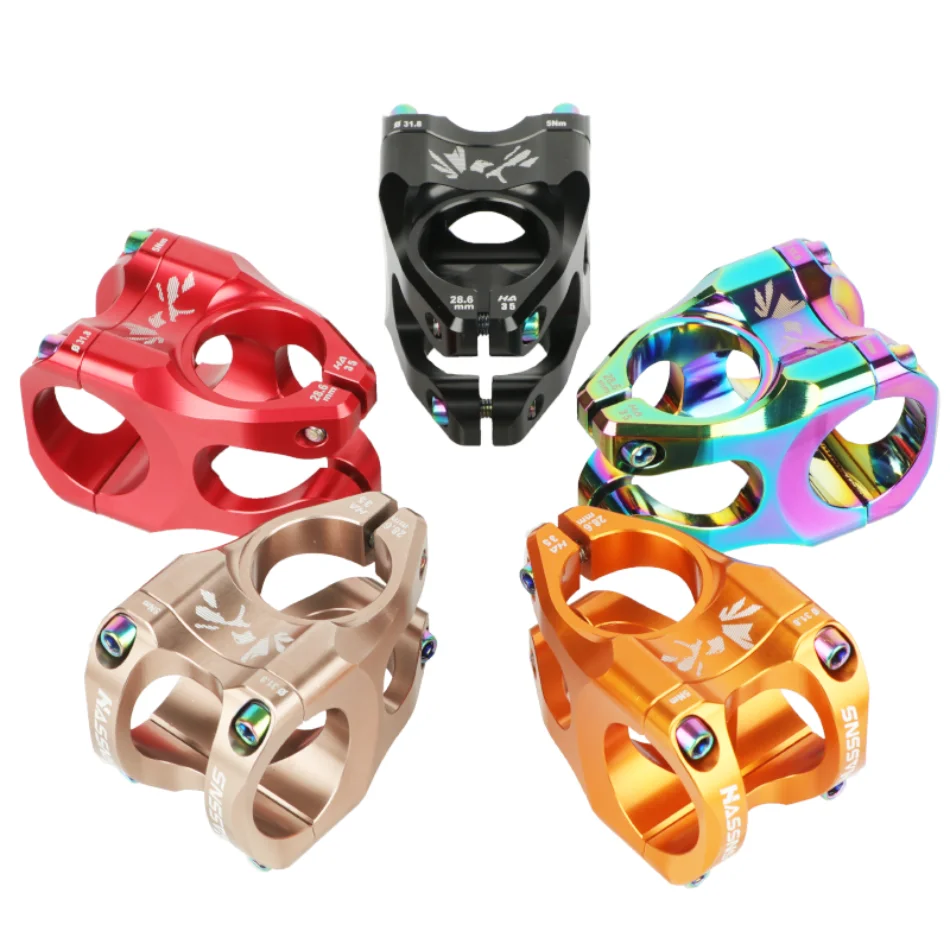 Description Picture 3 of itemHASSNS Mountain Bike Power Stem 35mm Length 0 Degrees Road Bike Stem 31.8mm for 31.8mm Bicycle Handlebar Mtb Stem