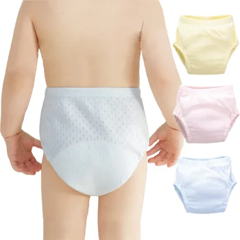 Pannolini riutilizzabili per neonati Pannolini per bambini Mutandine per vasino Panno di cotone Biancheria intima lavabile Pannolini ecologici Mutandine per neonati