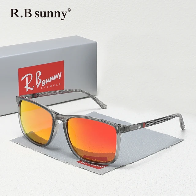 Lunettes de soleil rectangulaires classiques pour hommes et femmes, pour la conduite, la pêche, Protection UV400, polarisées, à la mode 1